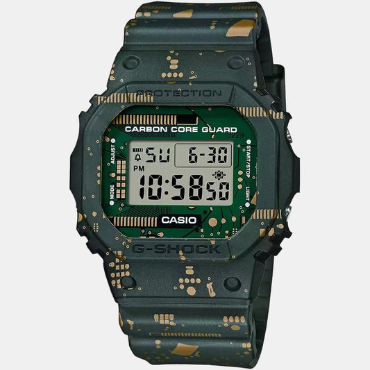 G-Shock Men Quartz Green Dial Digital Resin Watch G1064 Casio 46 mm Square Quartz watch