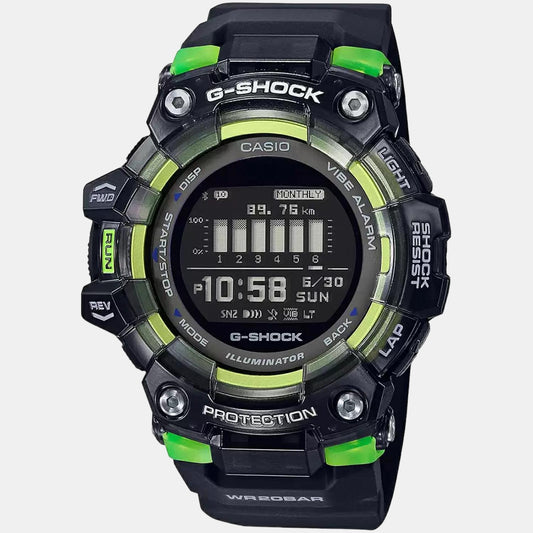 G-Shock Men Quartz Black Dial Digital Resin Watch G1090 Casio 50 mm Round Quartz watch
