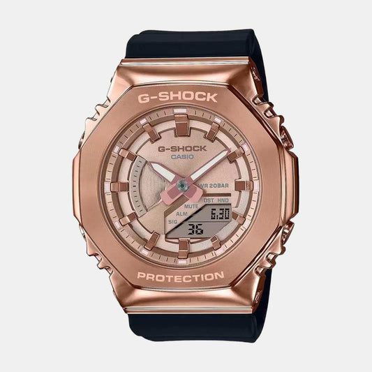 G-Shock Women Quartz Gold Dial Analog-Digital Resin Watch G1165 casio-resin-gold-analog-digital-womens-watch-watch-g1165