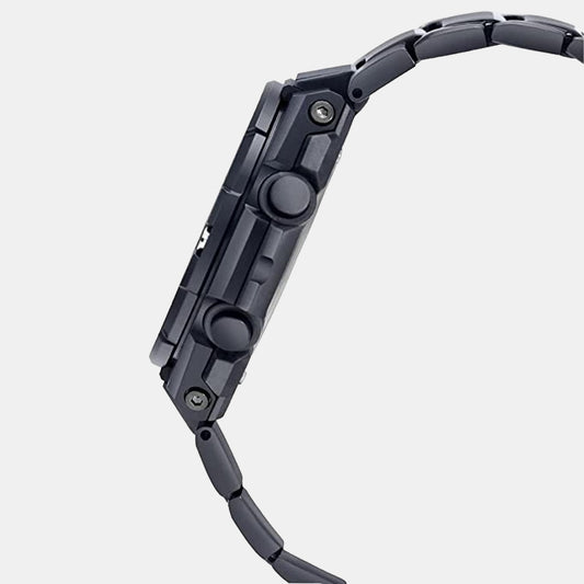 G-Shock Men Quartz Black Dial Analog-Digital Stainless Steel Watch G1275 Casio 45 mm Round Quartz watch