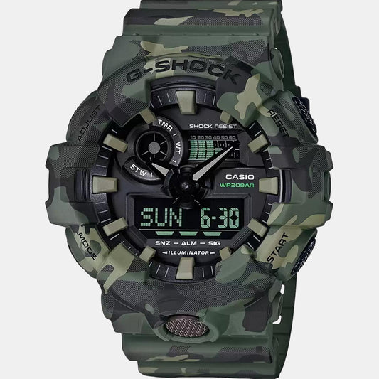 G-Shock Men Quartz Grey Dial Analog-Digital Resin Watch G824 Casio 49 mm Round Quartz watch