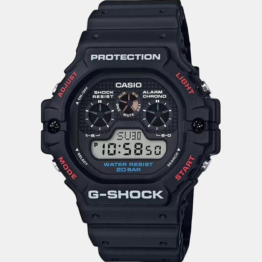 G-Shock Men Quartz Black Dial Digital Resin Watch G909 Casio 49 mm Round Quartz watch