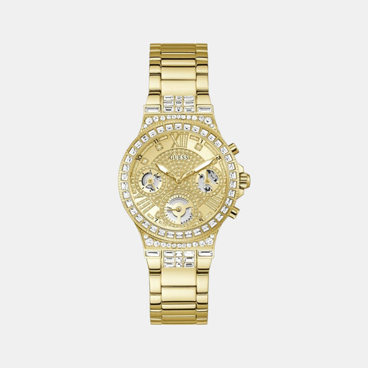 Female Gold Analog Stainless Steel Watch GW0320L2