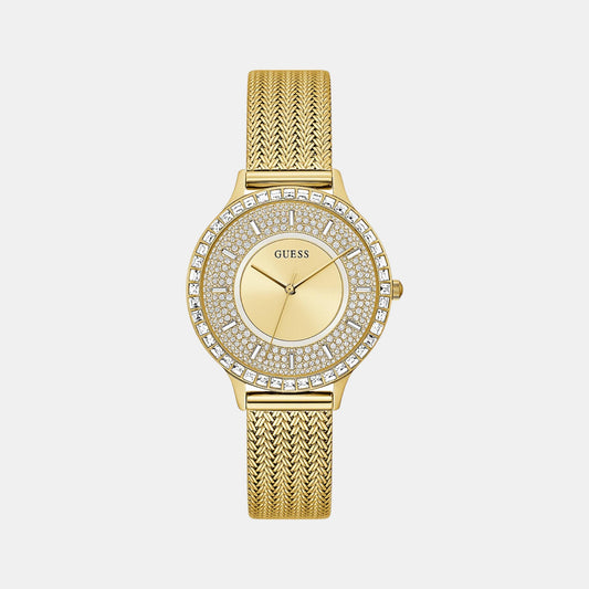 Female Gold Analog Stainless Steel Watch GW0402L2