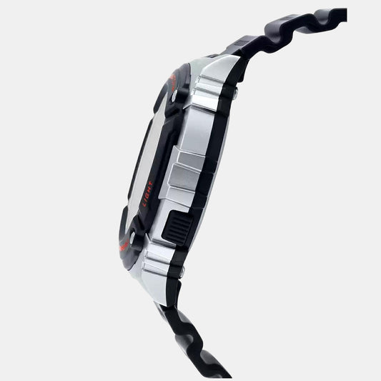 Youth Men Quartz Black Dial Digital Resin Watch I098 Casio 47 mm Round Quartz watch