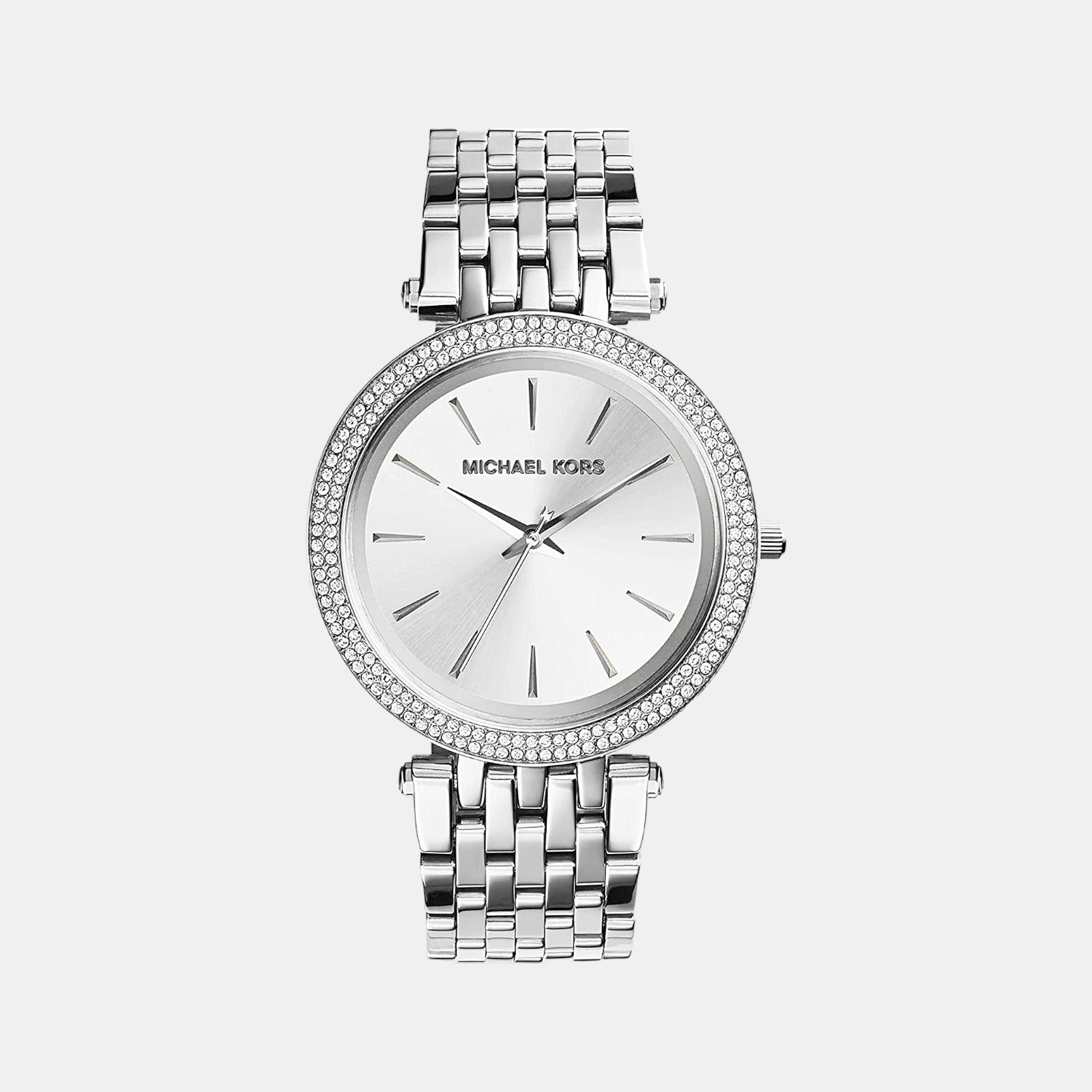 Female Silver Analog Stainless Steel Watch MK3190I