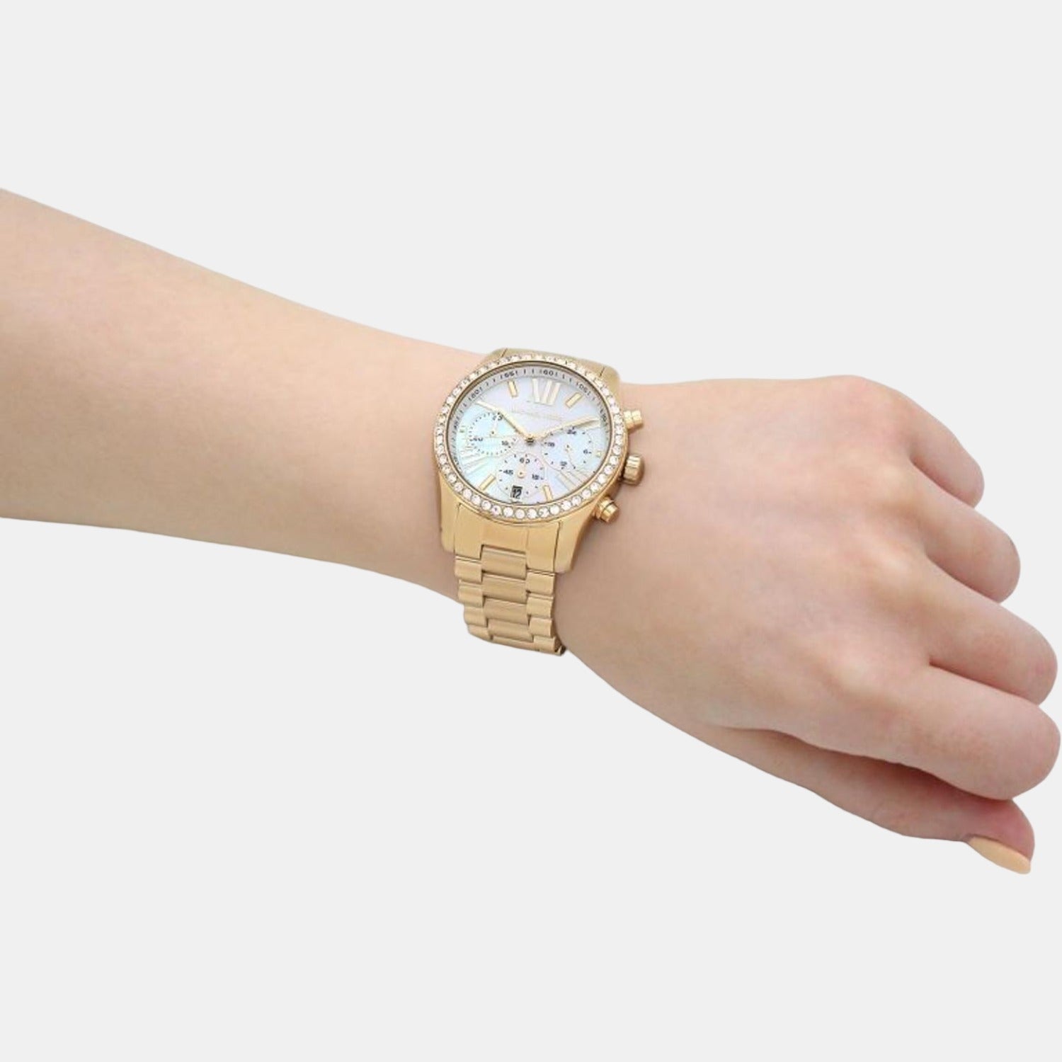 michael-kors-stainless-steel-white-chronograph-female-watch-mk7241