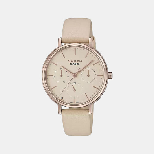 Sheen Female Chronograph Leather Watch SH233