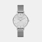 Female Silver Analog Stainless Steel Watch SKW2149