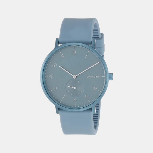 Unisex Blue Analog Silicon Watch SKW6509