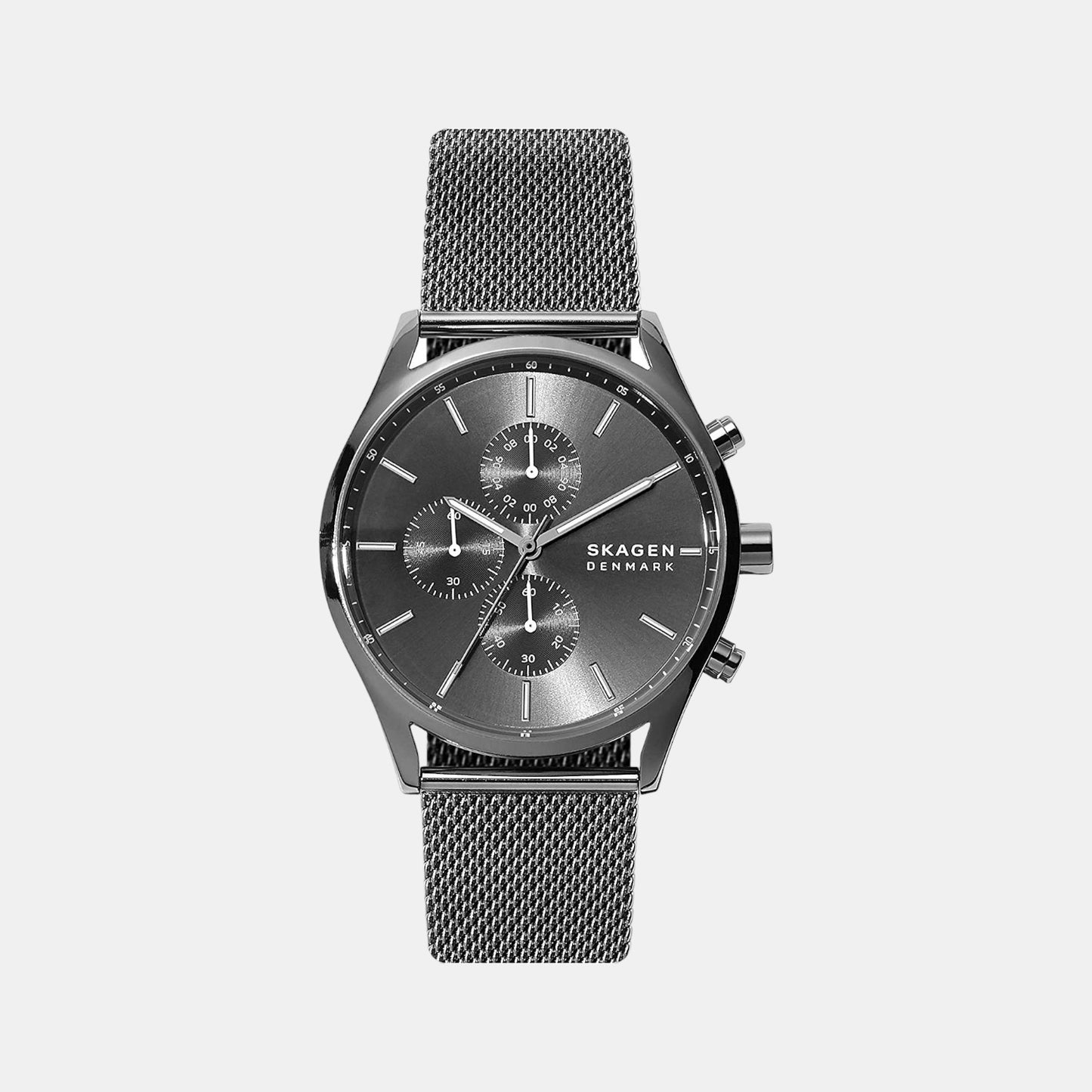 Male Grey Stainless Steel Chronograph Watch SKW6608