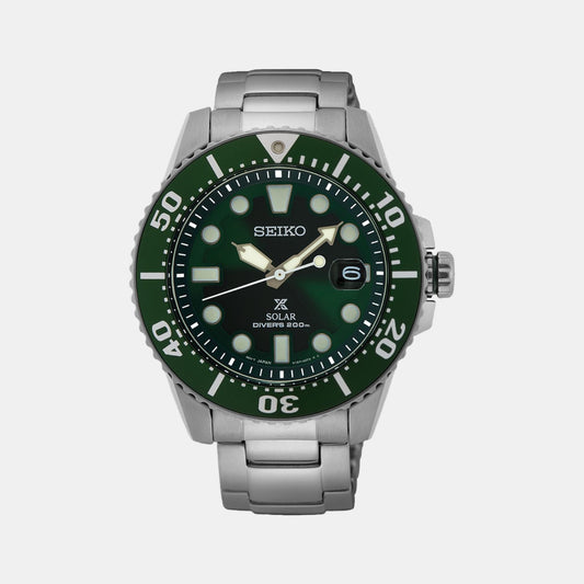 Male Green Analog Stainless Steel Watch SNE579P1