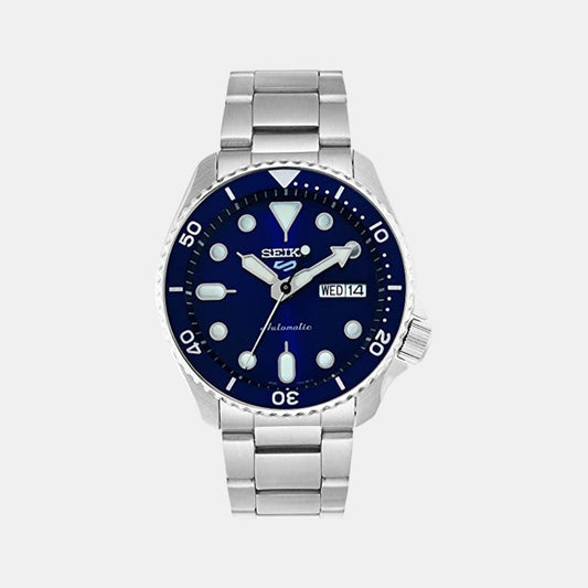 Male Blue Analog Stainless Steel Automatic Watch SRPD51K1
