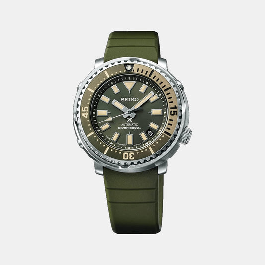 Prospex Male Green Analog Silicon Automatic Watch SRPF83K1