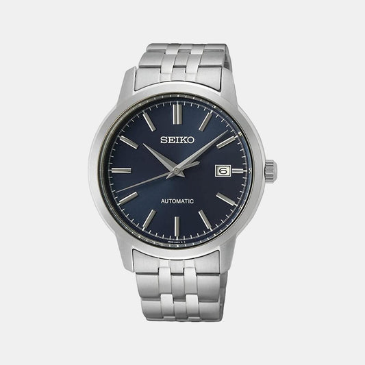 Male Blue Analog Stainless Steel Automatic Watch SRPH87K1