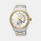 Male White Analog Stainless Steel Automatic Watch SSA306J1