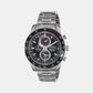 Male Black Stainless Steel Chronograph Watch SSC357P1