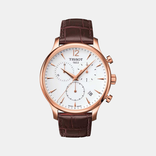 Tradition Male Chronograph Leather Watch T0636173603700