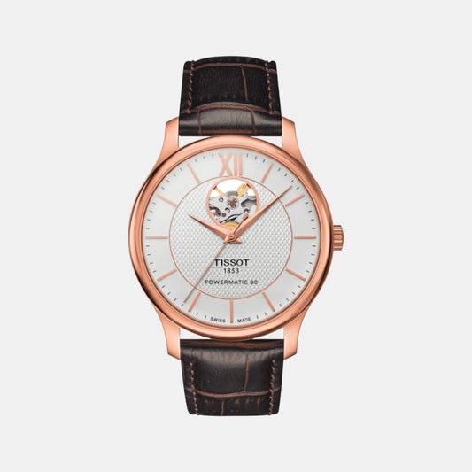 Tradition Male Analog Leather Automatic Watch T0639073603800