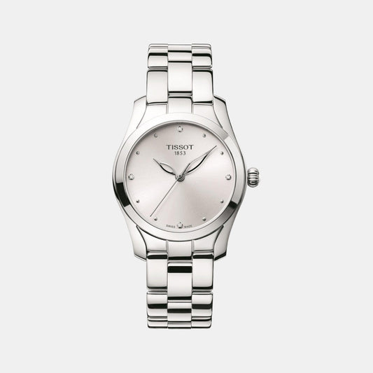 T-Wave Female Analog Stainless Steel Watch T1122101103600