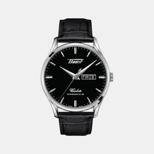 Heritage Visodate Male Analog Leather Watch T1184301605100