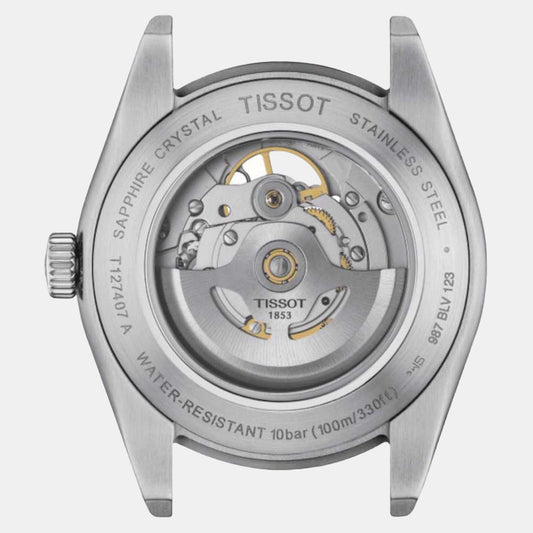 Gentleman Open Heart Men Automatic Blue Dial Analog Stainless Steel Watch T1274071104101 Tissot 40 mm Round Quartz watch