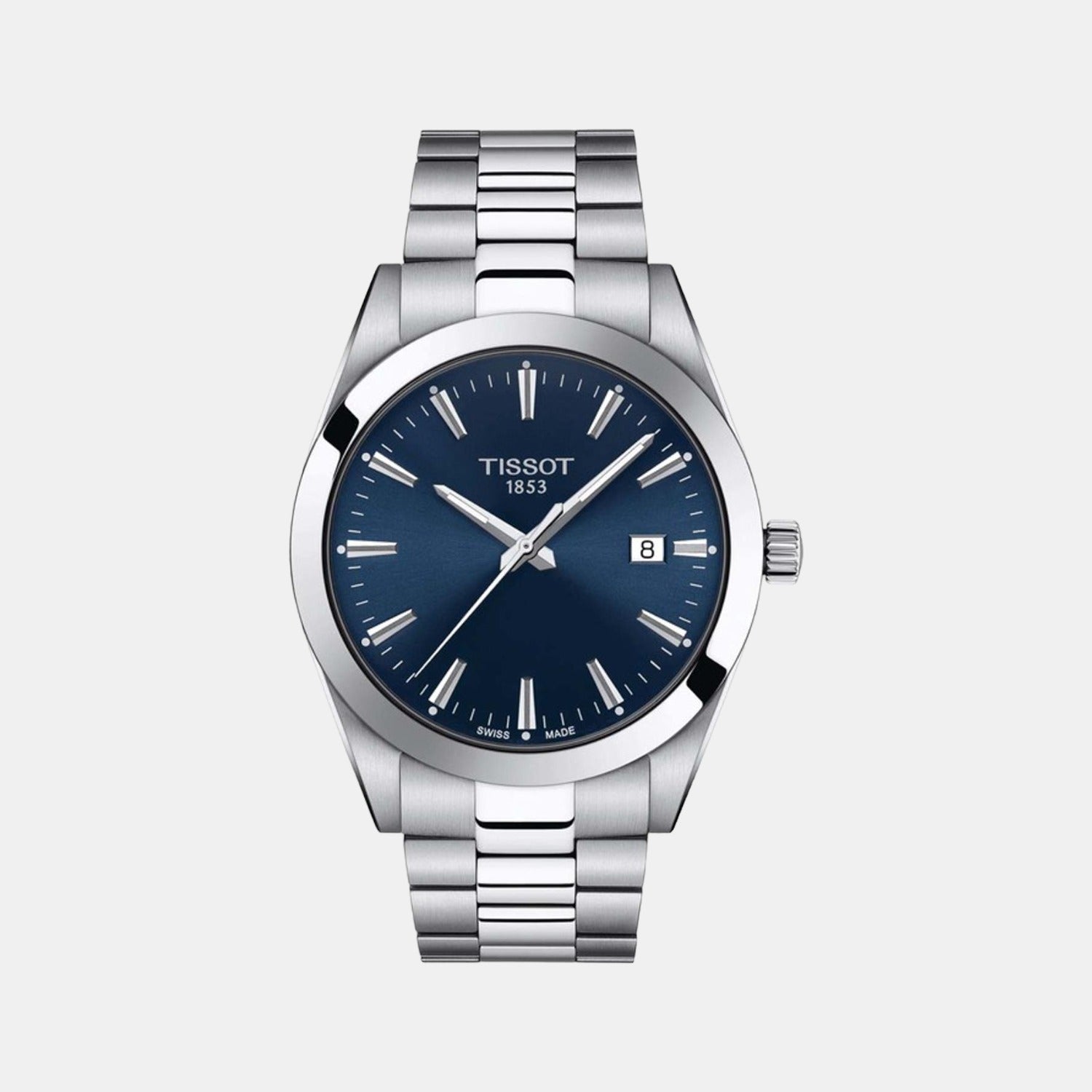 Gentleman Male Analog Stainless Steel Watch T1274101104100