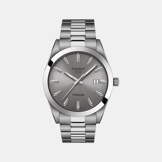 Gentleman Male Analog Titanium Watch T1274104408100