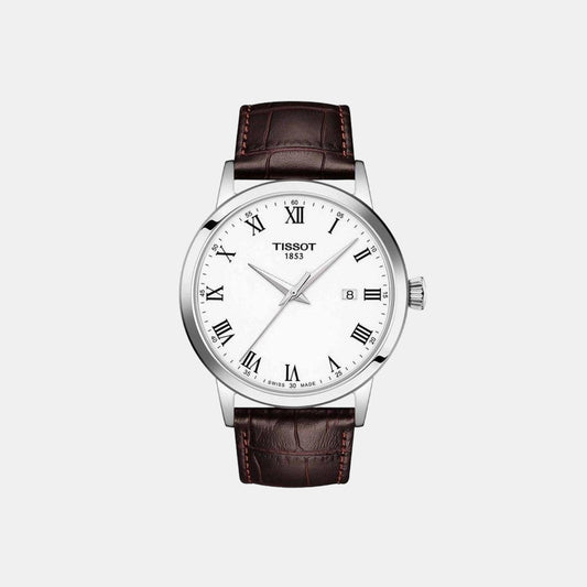 Classic Dream Male Analog Leather Watch T1294101601300