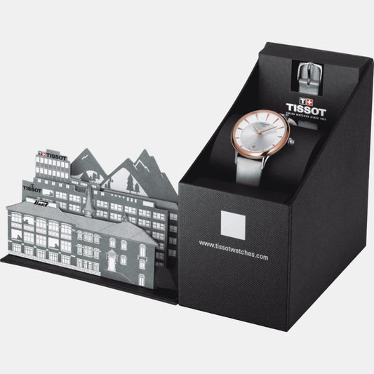 Odaci-T Women Analog Leather Watch T1332102603100 Tissot 33 mm Round Quartz watch