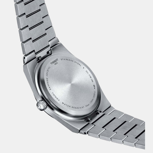 PRX Men Quartz Blue Dial Analog Stainless Steel Watch T1374101104100 Tissot 40 mm Round Quartz watch