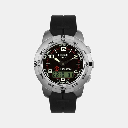Male Black Analog Stainless Steel Watch T33779851