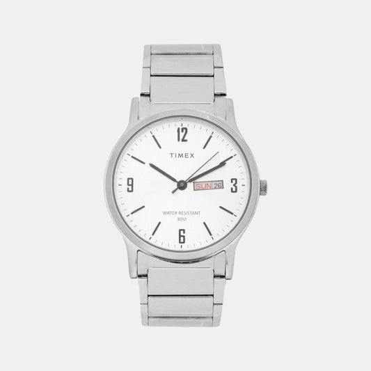 Male Silver Analog Stainless Steel Watch TW000R434