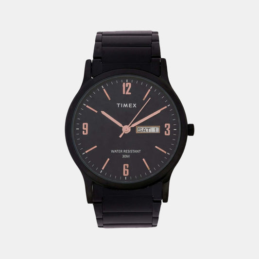 Male Black Analog Stainless Steel Watch TW000R438
