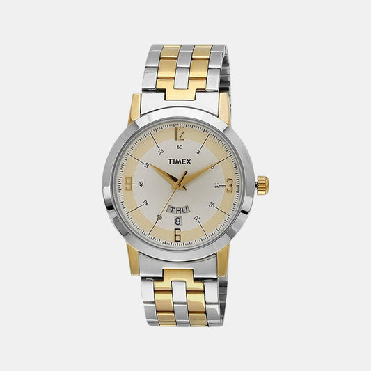 Male Silver Analog Stainless Steel Watch TW000T120