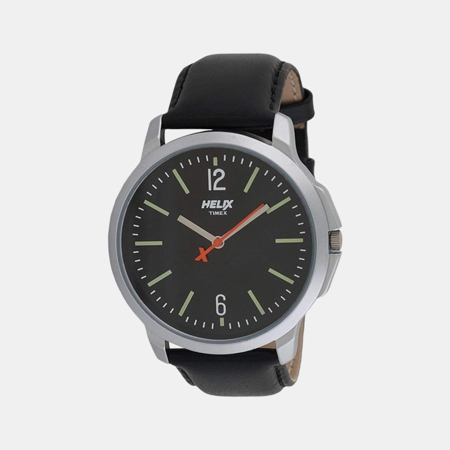 Male Black Analog Leather Watch TW027HG01