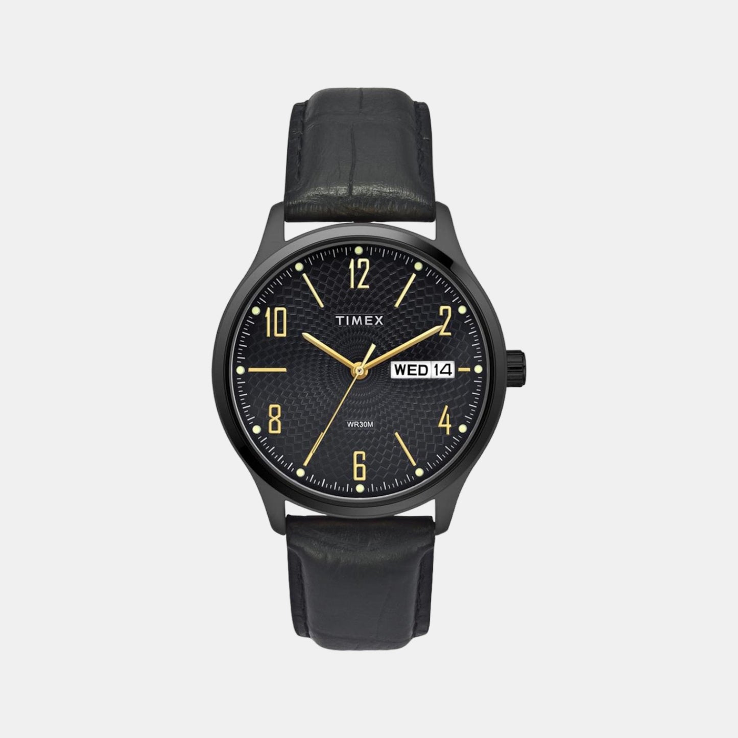 Male Black Analog Leather Watch TW0TG6517