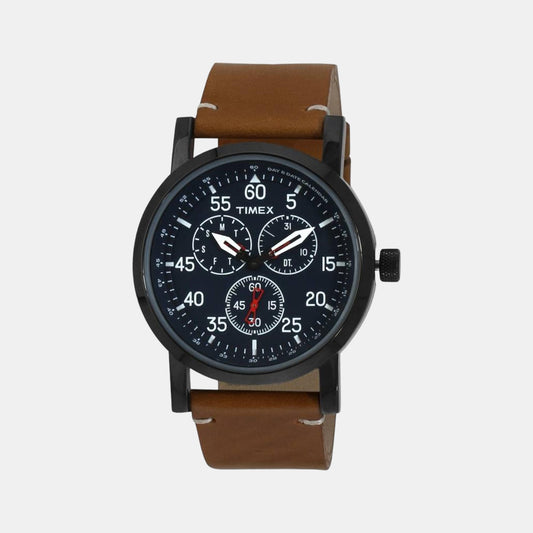 Male Blue Analog Leather Watch TWEG16603