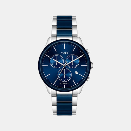 Male Blue Stainless Steel Chronograph Watch TWEG21701