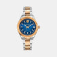 Female Blue Analog Stainless Steel Watch V12060017