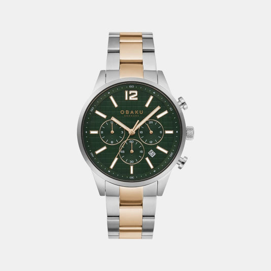 Male Green Stainless Steel Chronograph Watch V205GUCESH