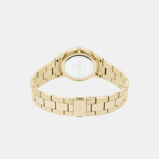 Lyng Lille Avery Women Quartz Blue Dial Analog Stainless Steel Watch V247LXGMSG Obaku 35 mm Round Quartz watch