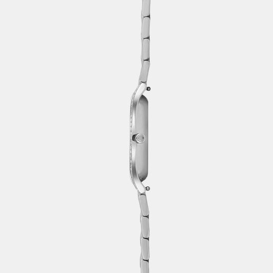 Acacie Women Quartz Silver Dial Analog Stainless Steel Watch V276LECISC Obaku 30 mm Round Quartz watch