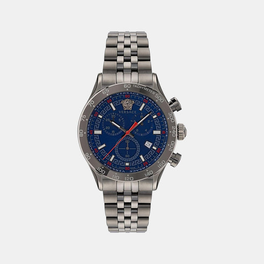 Male Blue Stainless Steel Chronograph Watch VE2U00722
