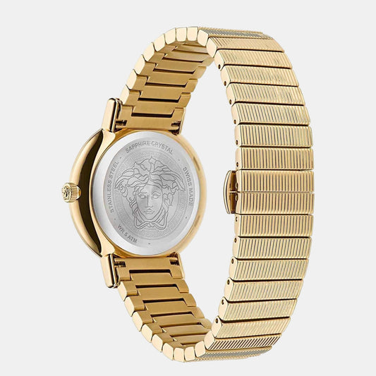 Women Quartz Green Dial Analog Stainless Steel Watch VE3D00522 Versace 44 mm Round Quartz watch