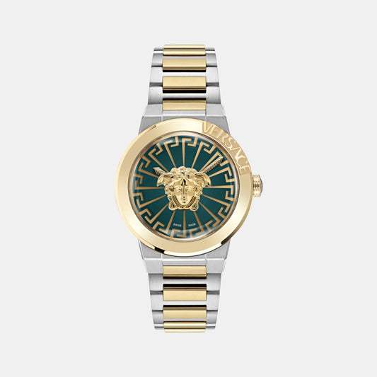 Female Green Analog Stainless Steel Watch VE3F00422