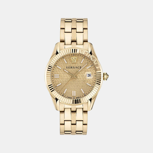 Male Gold Analog Stainless Steel Watch VE3K00522