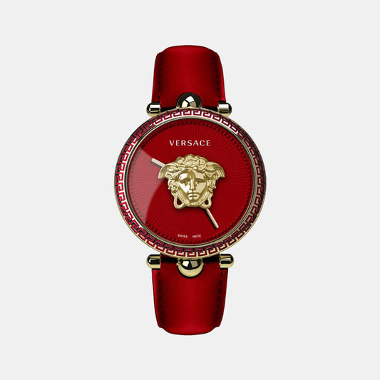 Female Red Analog Stainless Steel Watch VECO01822