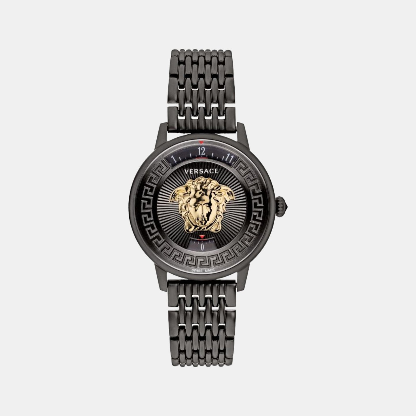 Unisex Black Analog Stainless Steel Watch VEZ200521