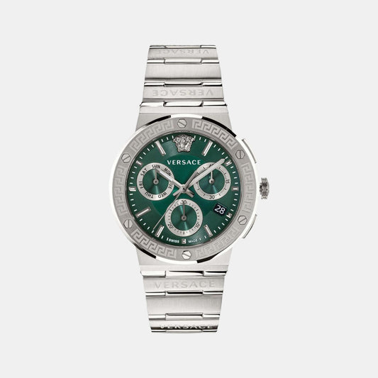 Male Green Stainless Steel Chronograph Watch VEZ900121